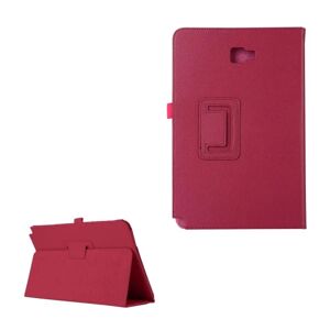 Generic Samsung Galaxy Tab A 10.1 (2016) beskyttende læder-etui - Rød Pink