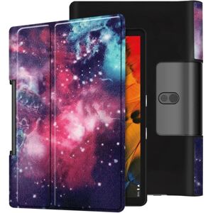 Generic Lenovo Yoga Smart Tab 10.1 mønster læder flip etui - Stjernehimm Multicolor