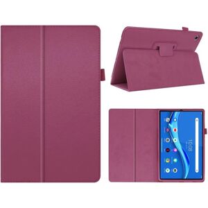 Generic Lenovo Tab M10 FHD Plus Litchi Læder Etui - Lilla Purple