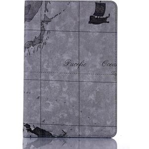 Generic Kortmønster Wallet Stand Leather Tablet Casing iPad 10.2 (2021) Silver grey