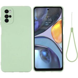 Generic Matte Liquid Silikone Cover til Motorola Moto G22 - Grøn Green