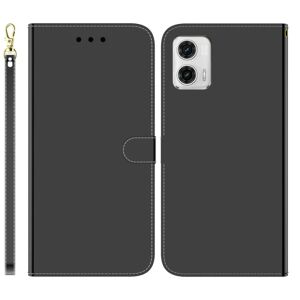 Generic Mirror Motorola Moto G73 Flip Etui - Sort Black