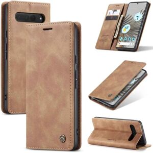 Generic CaseMe Google Pixel 7 Pro Vintage Etui - Brun Brown