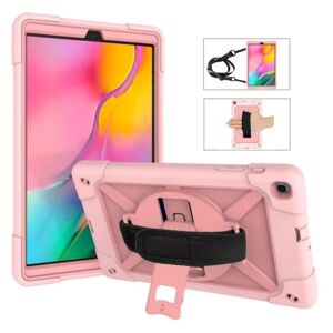 Generic Samsung Galaxy Tab A 10.1 (2019) 360 silikone kombo etui - Lyser Pink