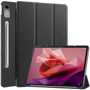 MTK Til Lenovo Tab P12 Tri-fold Stand Tablet-Taske - Sort Black