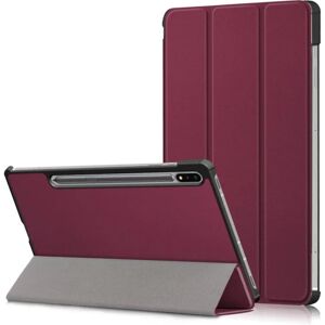 MTK Trifoldet stativ Smart Taske til Samsung Galaxy Tab S7 FE/Tab S7 Wine red