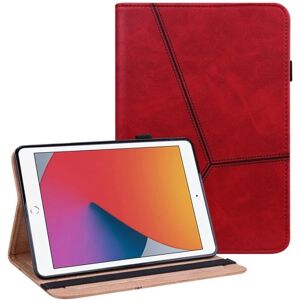 MTK Til iPad 10.2 (2021)/(2020)/(2019) Almindeligt PU-læder tabletco Red