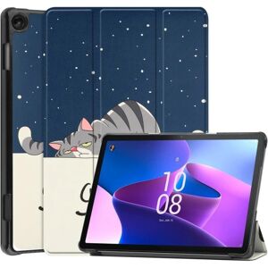 MTK Til Lenovo Tab M10 (Gen 3) Trifoldet Stativdæksel - Cat Multicolor