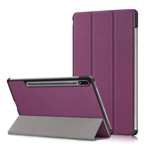 MTK Trifoldet stativ Smart Taske til Samsung Galaxy Tab S7 FE Purple