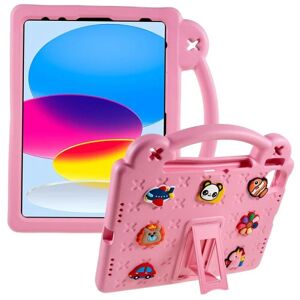 MTK Apple iPad 10.9 2022 Gen 10 Stødsikker EVA-skumstativskal - Lyse Pink
