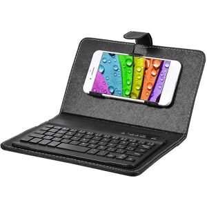 Apple Trådløst Bluetooth-tastatur til telefon, Mini bærbart Bluetooth-tastatur med et beskyttende etui Foldebart tastatur til en bredde på 6 9,5 cm Bluetooth Cell P