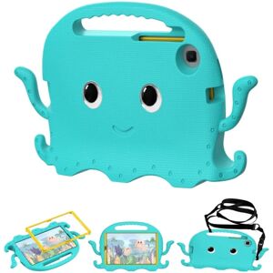 SKALO Samsung Tab A7 Lite 3D Cartoon børns cover - Turkis Turquoise