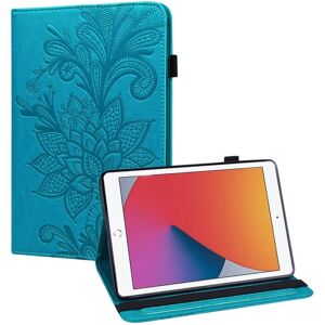 SKALO iPad 10.2 Mandala Flip Cover - Blå Blue