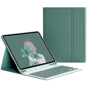 Apple Etui med tastatur til Ipad 9th 8th 7th 10,2 tommer 2021 2020 2019 (Farve: Mørkegrøn) - Perfet