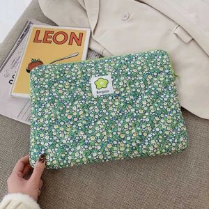 Laptop Sleeve Case Taske Liner Bag 13INCHGREEN FLOWER GREEN FLOW 13inchGreen Flower