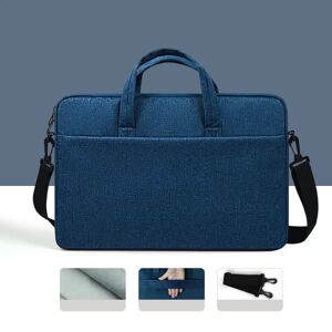 13 15 tommer Laptop Skuldertaske Notebook Sleeve Case NAVY BLUE Navy Blue 15.6 inch