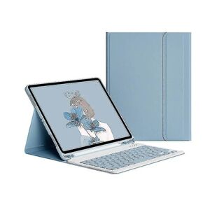 Apple Taske med tastatur til Ipad 9. 8. 7. 10,2 tommer 2021 2020 2019 Blå Blue