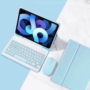 Apple Ipad Trådløst Tastatur Blacklight Case Cover Med Mus Blyant Holder Til Ipad Pro 11 Tommer Blue Air 4 10.9