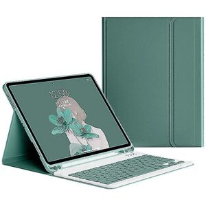 FLOWER LOST Etui med tastatur til Ipad Mini 1/2/3 7,9 tommer (farve: mørkegrøn)