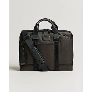 TUMI Alpha Bravo Acadamy Leather Brief Dark Brown men One size Brun