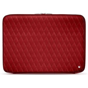 Noreve Funda de piel para ordenador portatil 15'/16' Perpétuelle Couture Rouge - Couture