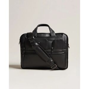 TUMI Alpha 3 Exp Organizer Laptop Leather Brief Black - Ruskea - Size: EU41 EU41,5 EU42 EU42,5 EU43 EU44,5 EU45 - Gender: men