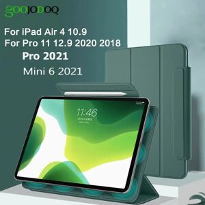 GOOJODOQ Pour iPad Pro 11 etui pour iPad Pro 12.9 2018 Funda magnetique Ultra mince couverture intelligente