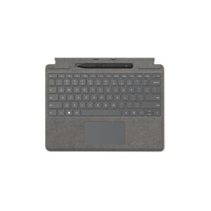 Signature with Slim Pen 2 Platino Microsoft Cover port QWERTY Inglese UK (8X8-00063)