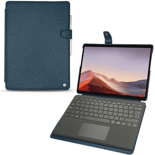 noreve custodia in pelle microsoft surface pro x ambition indigo