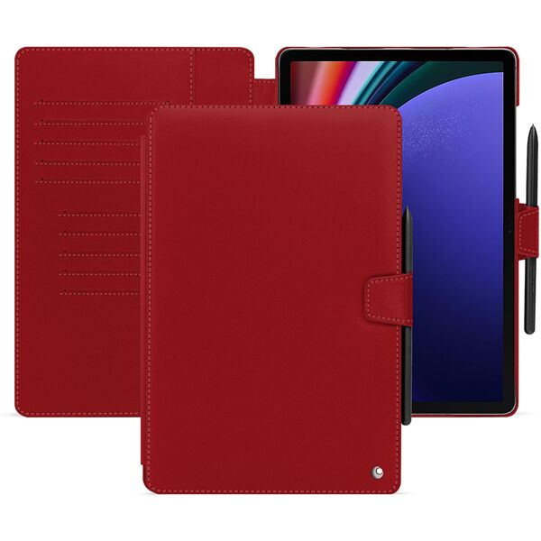 noreve custodia in pelle samsung galaxy tab s9+ perpétuelle rouge