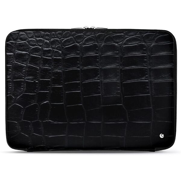 noreve custodia in pelle per computer portatile 15'/16' horizon crocodile nero