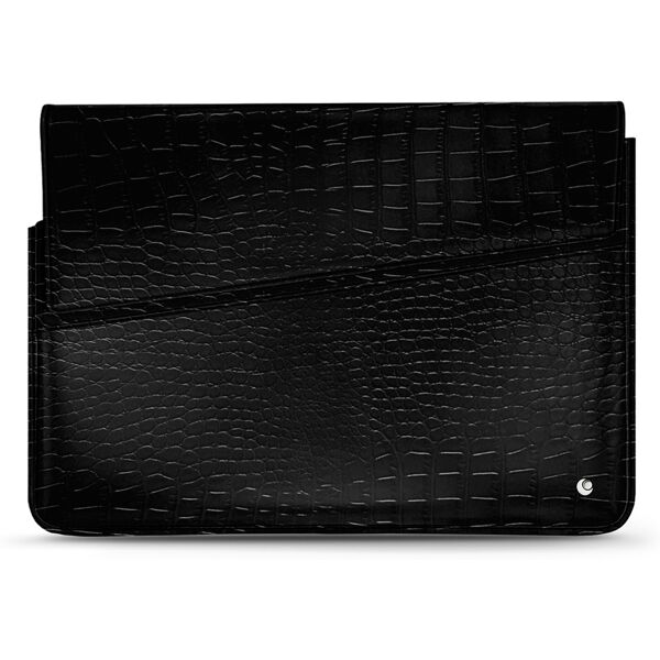 noreve custodia in pelle per computer portatile 15' horizon crocodile nero