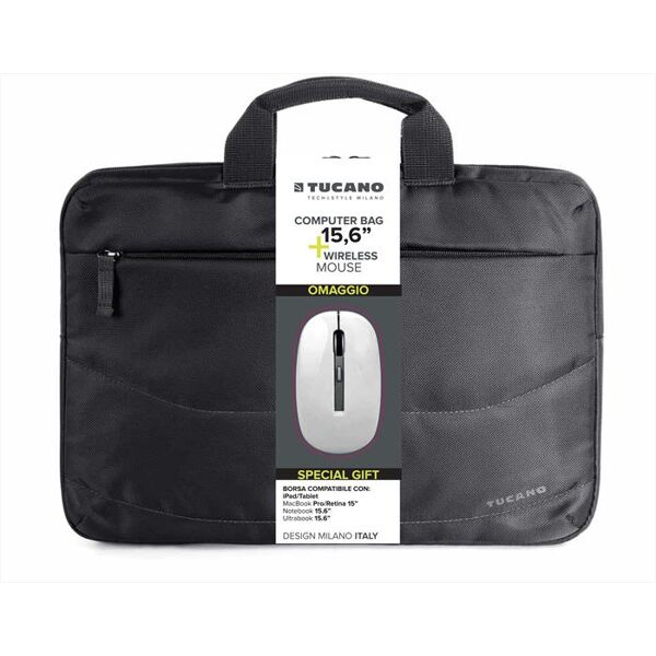 tucano borsa 15.6 + mouse-nero