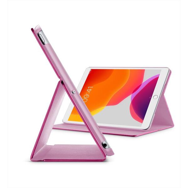 cellular line folioipad102p custodia 3 stand per ipad 10.2(2019)-rosa