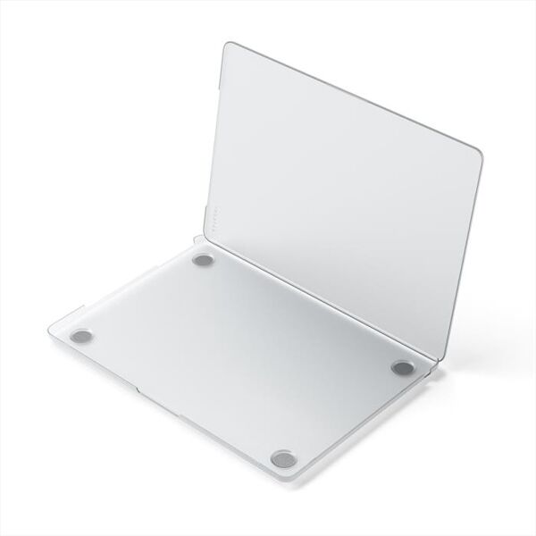 satechi eco hardshell case for macbook air m2 clear-trasparente