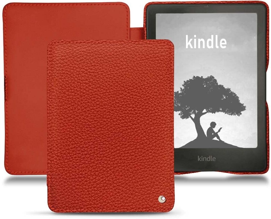 Noreve Custodia in pelle Amazon Kindle Signature Edition Ambition Papaye