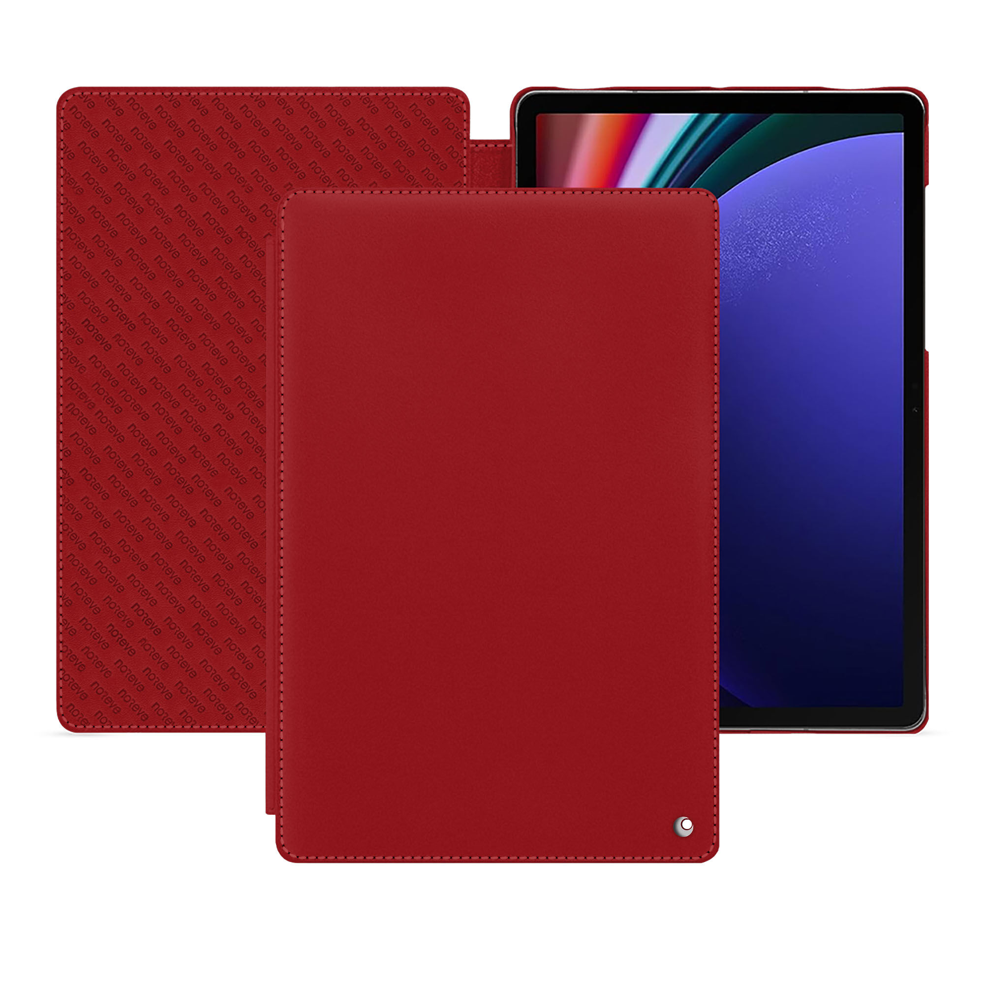 Noreve Custodia in pelle Samsung Galaxy Tab S9+ Perpétuelle Rouge