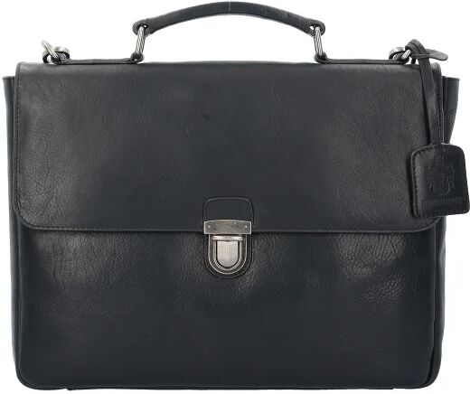 Leonhard Heyden Roma Ventiquattrore pelle 37 cm scomparto Laptop schwarz