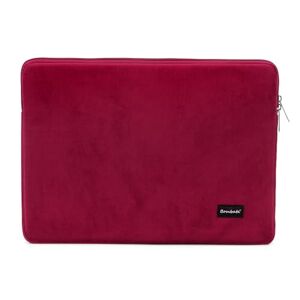 Bombata Universele Velvet Laptophoes Sleeve 15.6 inch / 16 inch Bordeaux Rood