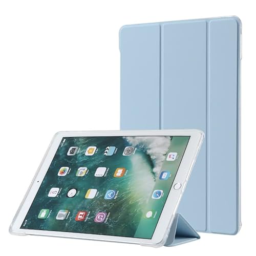 Msadgy ipad 10.2 hoes voor ipad 9e generatie 2021/ ipad 8e generatie 2020/ ipad 7e generatie 2019, slanke transparante zachte TPU beschermhoes met standaard voor ipad 10.2 inch