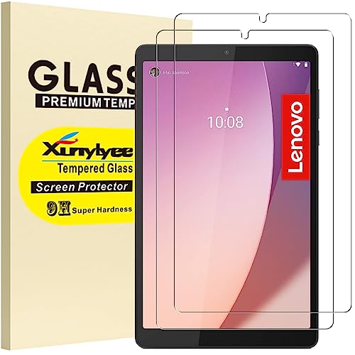 XunyLyee 2 stuks schermbeschermer voor Lenovo Tab M8 4e generatie, M8, 3e generatie, M8, HD, 2e generatie, M8, FHD (8,0 inch), gehard glas, eenvoudige installatie