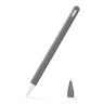 MoKo Pencil Case Compatible with Apple Pencil 2nd Gen, [2 Pieces] Silicone Pencil Holder Sleeve and Nib Cover, Protective Pencil Cover for Apple Pencil 2nd Generation Gray