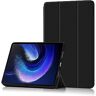 QINOUK Hoesje voor Xiaomi Pad 6 Max, [Stand Feature] TPU Anti-kras Beschermhoes, Ultradun Slim Hoesje, Kickstand Case voor Xiaomi Pad 6 Max-Zwart