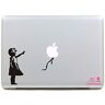 Artstickers . Stickers voor laptops van 27,9 cm en 33 cm (11-13 inch), motief meisjes met ballon, stickers voor MacBook Pro Air Mac laptop, zwart, cadeau van Spilart, geregistreerd handelsmerk