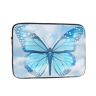 ASmeir Blauwe vlinder en wolken laptophoes voor vrouwen slanke laptophoes hoes schokbestendige beschermende laptophoes lichtgewicht laptophoes laptophoes 12 inch