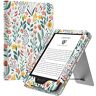 MoKo Case Fits all-new 6" Kindle (11th Generation, 2022 Release)/ Kindle (10th Gen,2019)/kindle (8th Gen, 2016), Ultra Lightweight PU Shell Cover with Auto Wake/Sleep for kindle 2022, Flowers