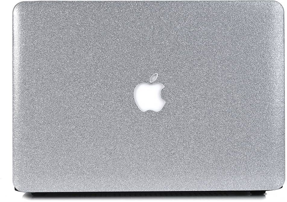 Lunso cover hoes glitter zilver voor de MacBook Pro 13 inch (2016-2019)