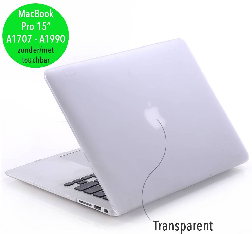 Lunso matte cover hoes transparant voor de MacBook Pro 15 inch (2016-2020)