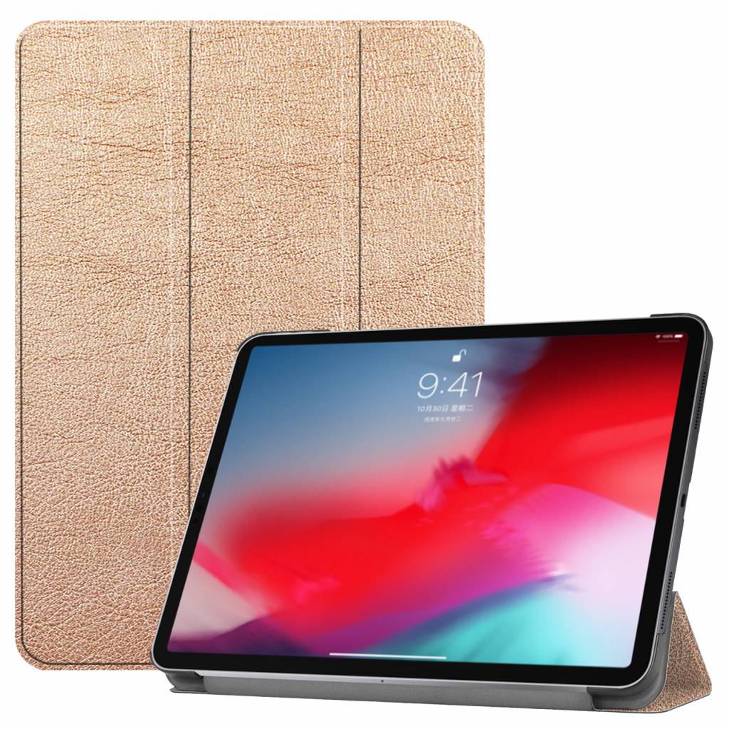 CasualCases 3-Vouw sleepcover hoes goud voor de iPad Pro 11 inch (2018-2019)