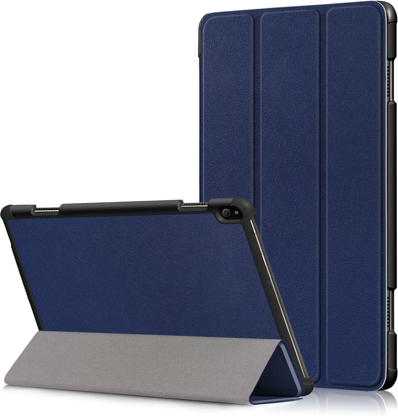 Lunso 3-Vouw sleepcover hoes blauw voor de Lenovo Tab P10